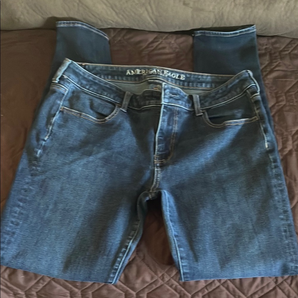 American Eagle Outfitters Blue Jeggings Medium Wash